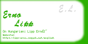 erno lipp business card